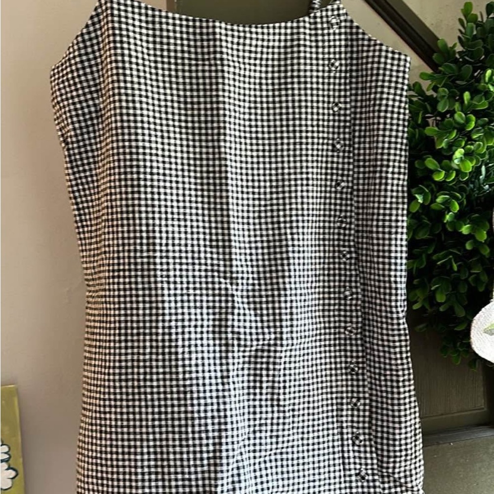 Abercrombie & Fitch Black and White Checkered Dress
